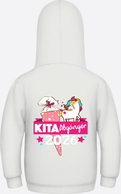 Kinder Hoodie Kita Abgänger 2026 – Personalisiert mit Name - Ash