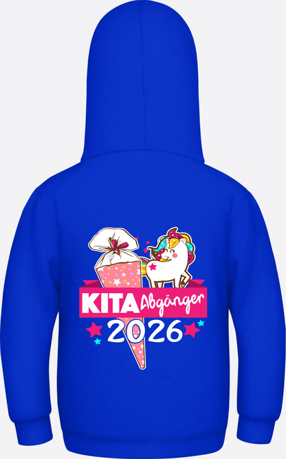 Kinder Hoodie Kita Abgänger 2026 – Personalisiert mit Name - Bright Royal