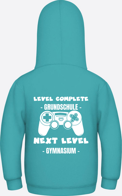 Kinder Hoodie Next Level Gymnasium – Personalisiert mit Name - Hawaiian Blue