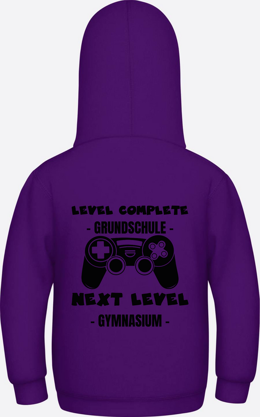 Kinder Hoodie: Next Level Gymnasium – Personalisiert mit Namen - Purple