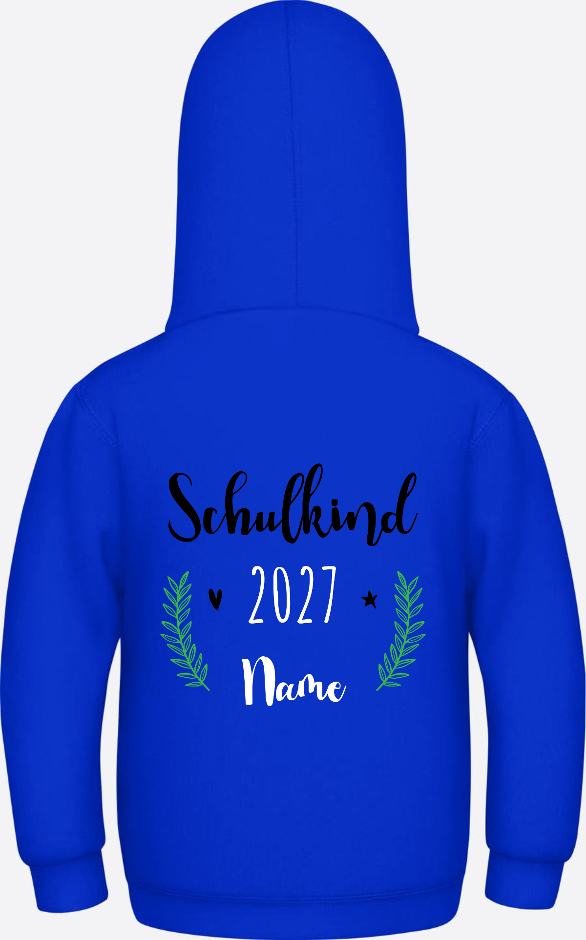 Kinder Hoodie Schulkind mit Name - Personalisiertes Geschenk - Bright Royal