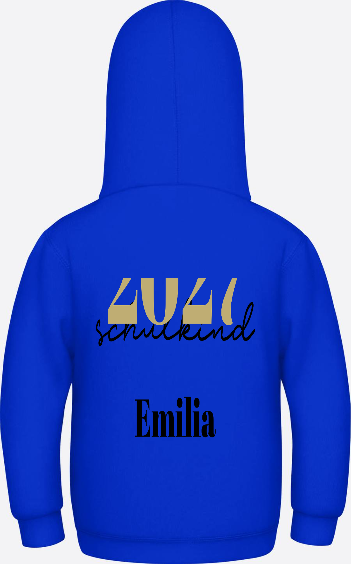 Kinder Hoodie Schulkind – Schreibschrift personalisiert - Bright Royal