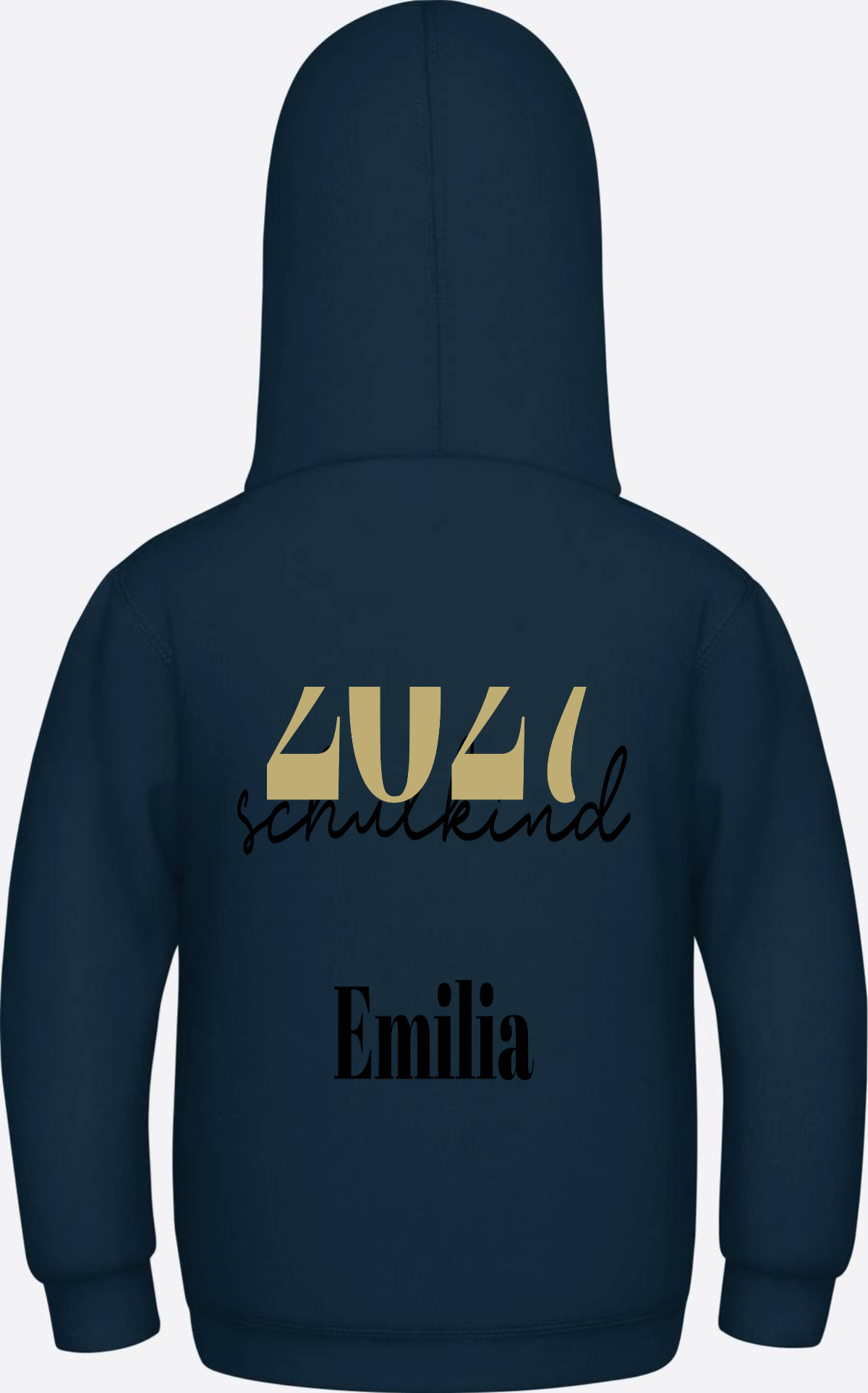 Kinder Hoodie Schulkind – Schreibschrift personalisiert - New French Navy