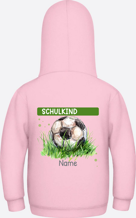 Kinder Hoodie zur Einschulung – Mit Namen personalisierbar - Baby Pink