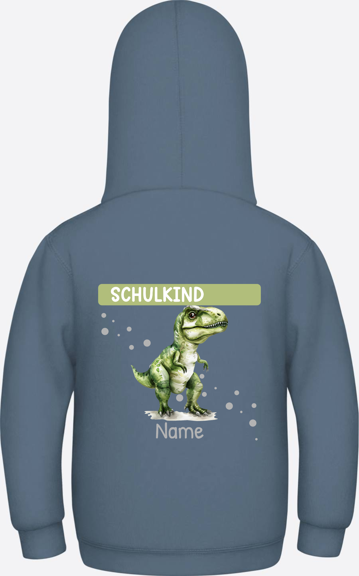 Kinder Hoodie zur Einschulung – Personalisiert mit Name - Airforce Blue