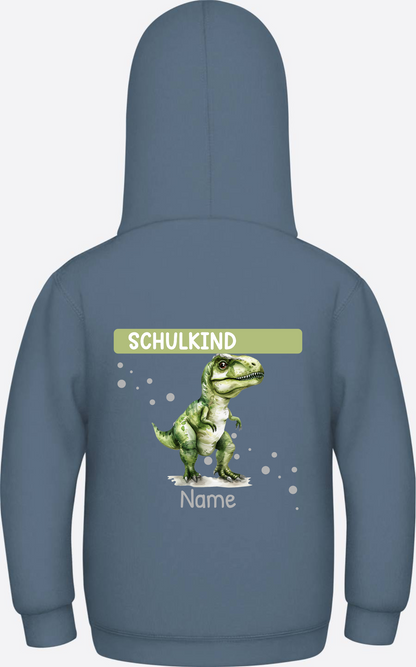 Kinder Hoodie zur Einschulung – Personalisiert mit Name - Airforce Blue