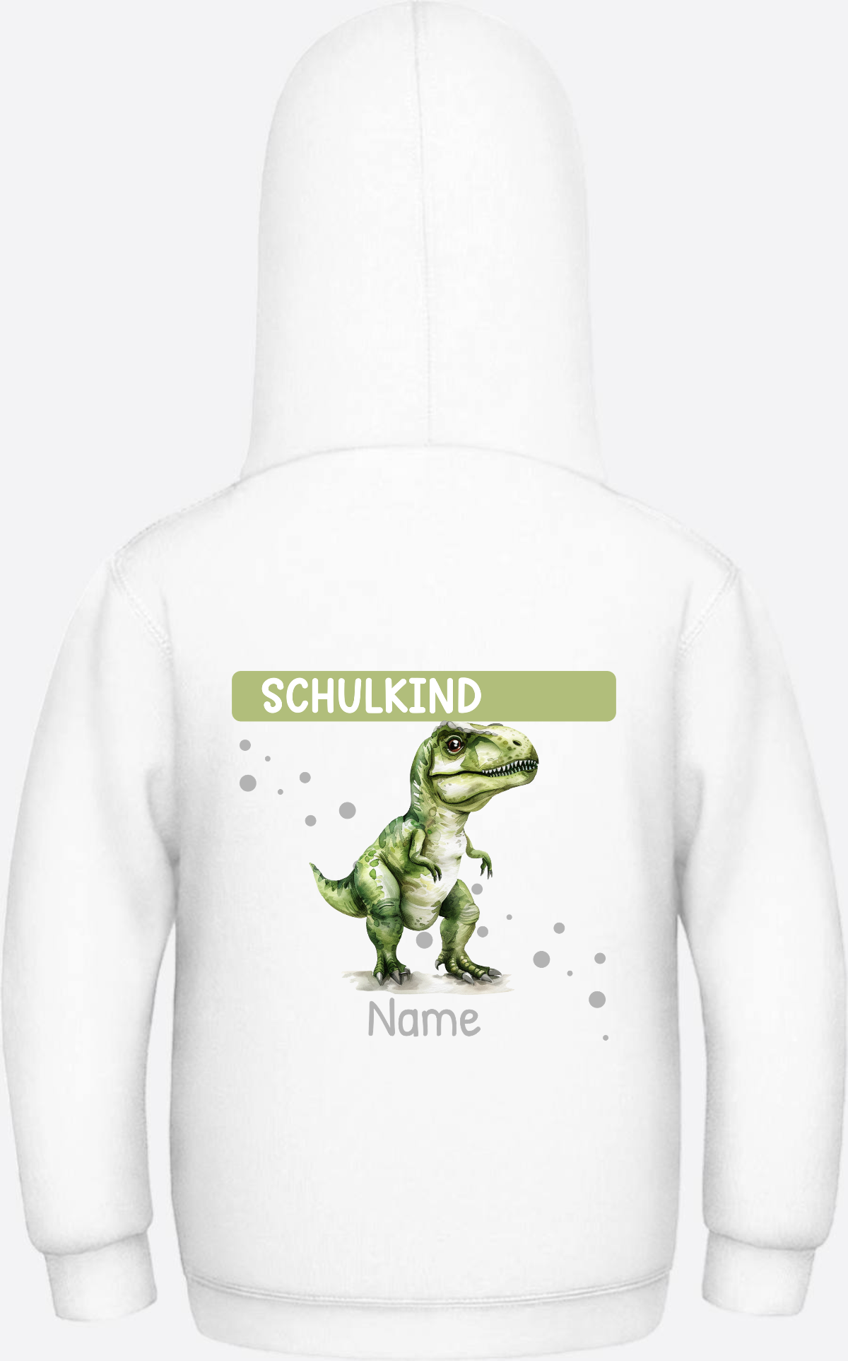 Kinder Hoodie zur Einschulung – Personalisiert mit Name - Arctic White