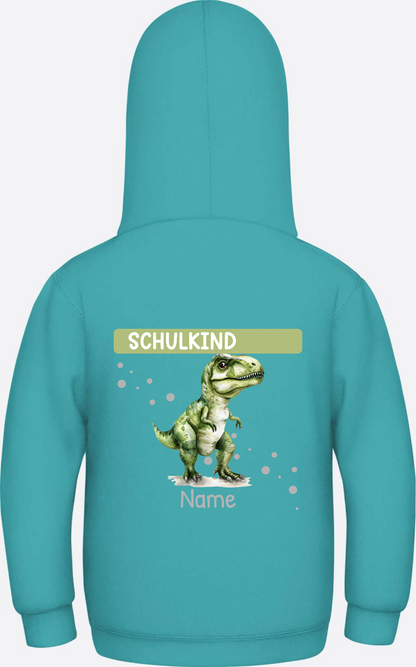 Kinder Hoodie zur Einschulung – Personalisiert mit Name - Hawaiian Blue
