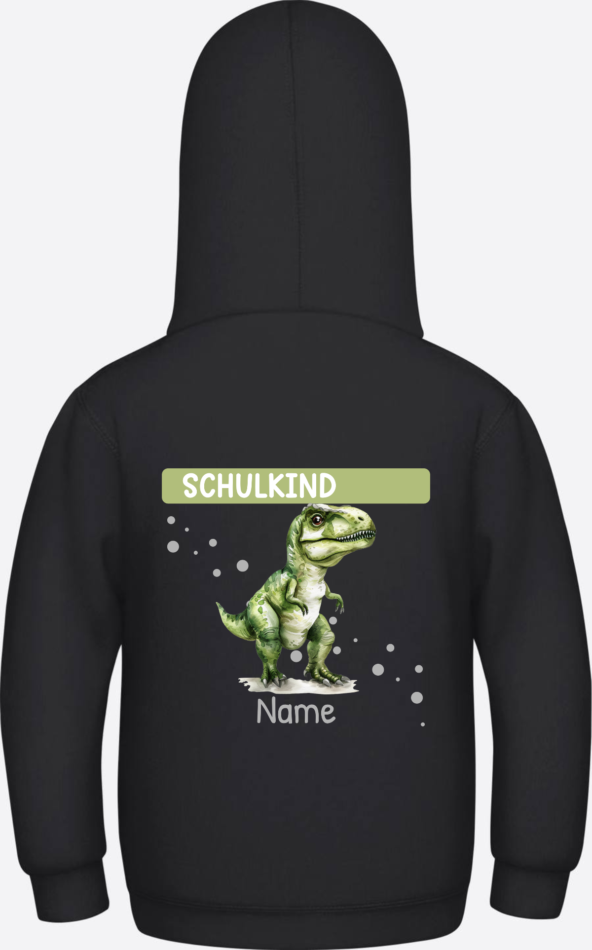 Kinder Hoodie zur Einschulung – Personalisiert mit Name - Jet Black