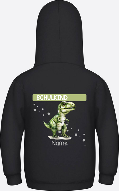 Kinder Hoodie zur Einschulung – Personalisiert mit Name - Jet Black