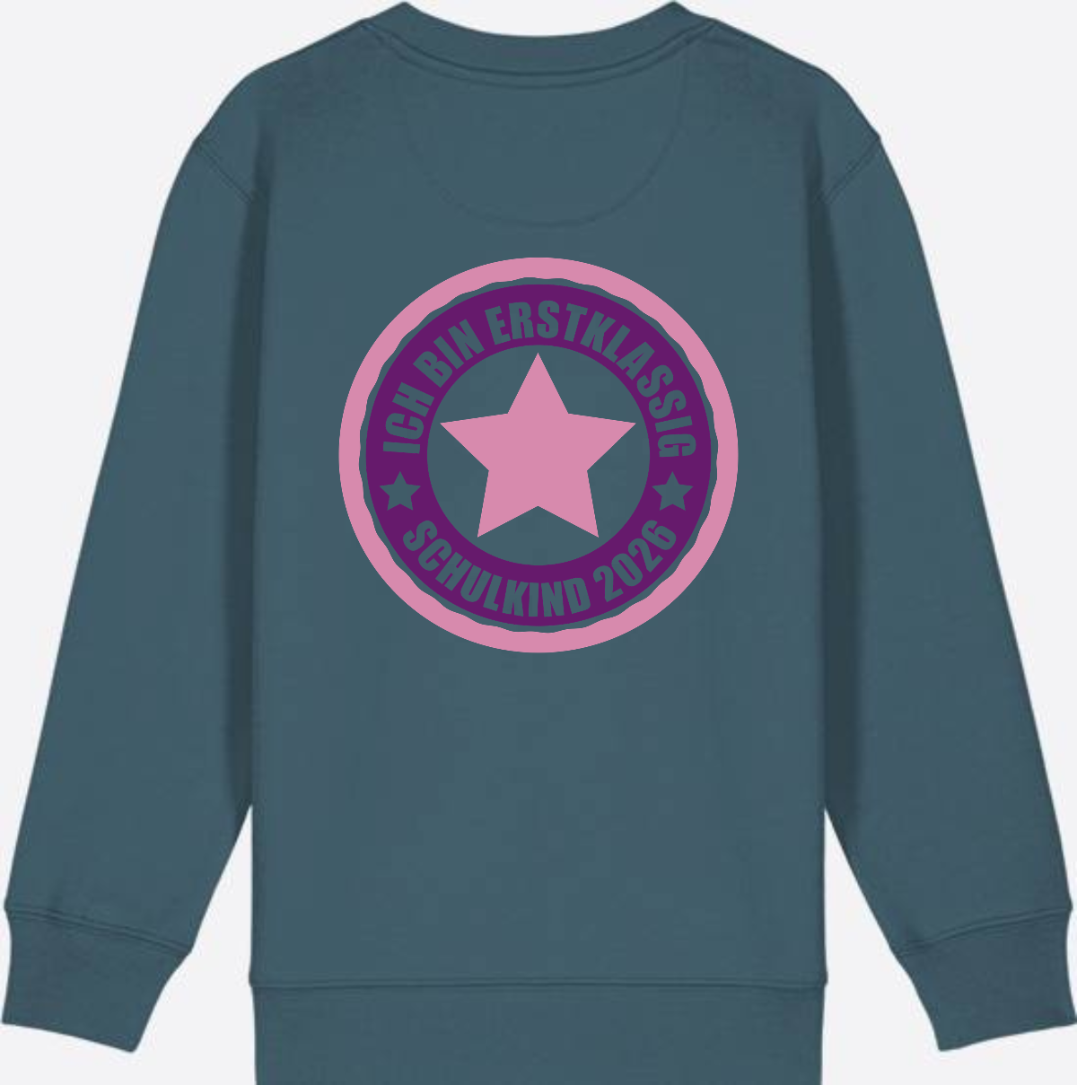 Kinder Sweatshirt Einschulung 2026 – Ich bin erstklassig Rosa - Stargazer