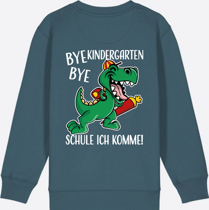 Kinder Sweatshirt Einschulung - Bye Bye Kindergarten Dino - Stargazer