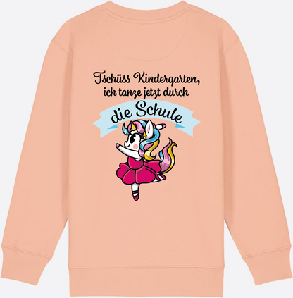 Kinder Sweatshirt Einschulung – Einhorn Ballett mit Name - Fraiche Peche