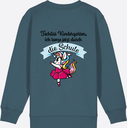 Kinder Sweatshirt Einschulung – Einhorn Ballett mit Name - Stargazer