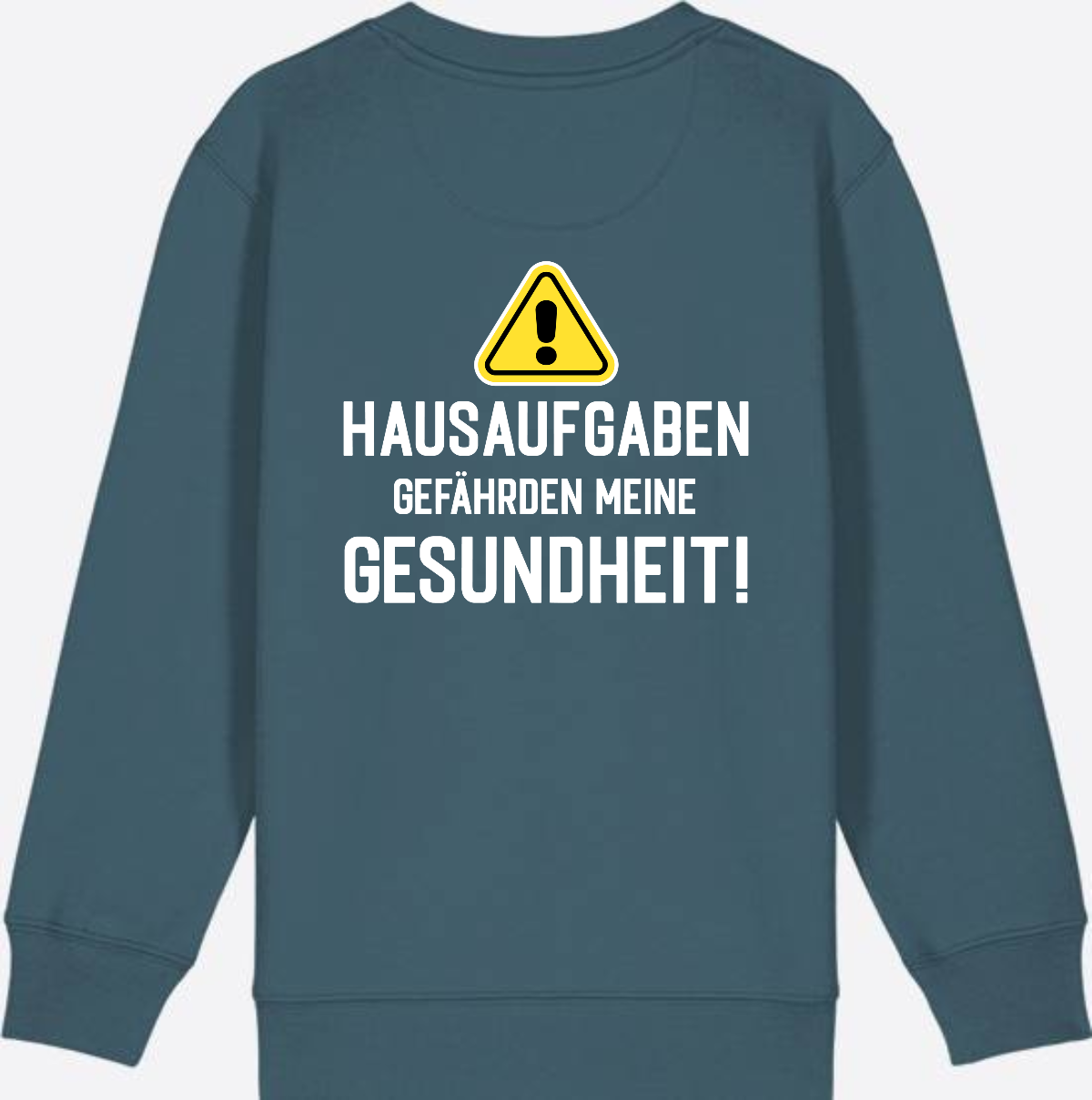 Kinder Sweatshirt Einschulung: Hausaufgaben Warnschild - Stargazer