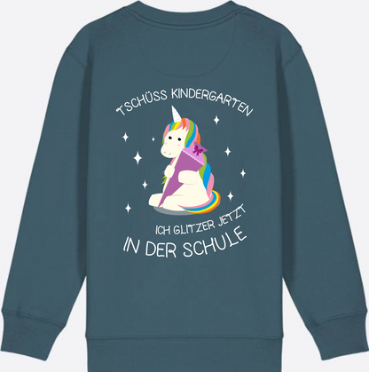 Kinder Sweatshirt Einschulung – Tschüss Kindergarten Einhorn - Stargazer