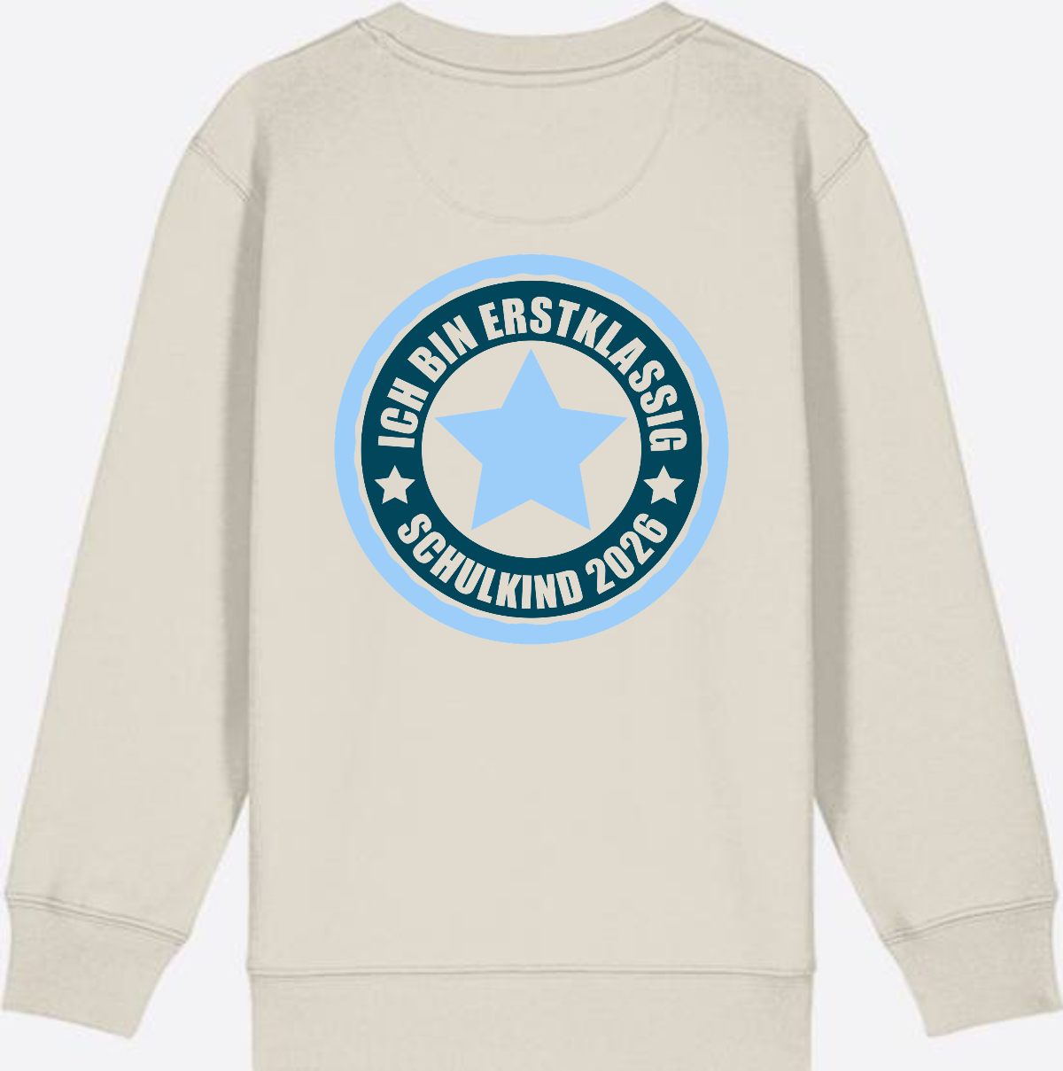 Kinder Sweatshirt Ich bin erstklassig – Schulkind 2026 - Eco Heather