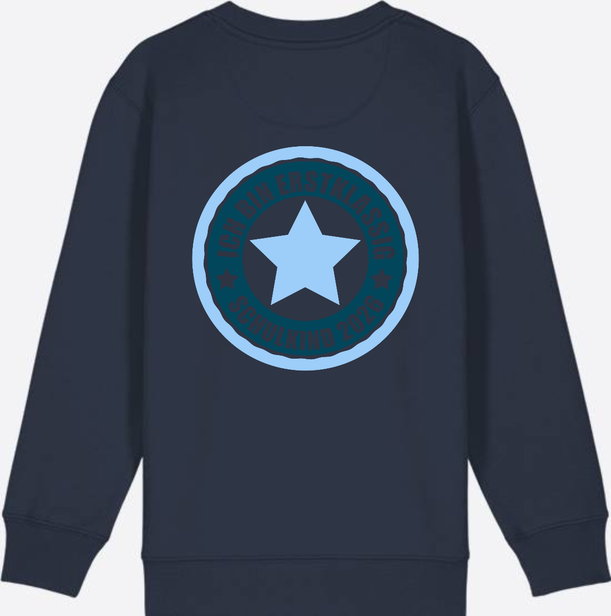 Kinder Sweatshirt Ich bin erstklassig – Schulkind 2026 - French Navy