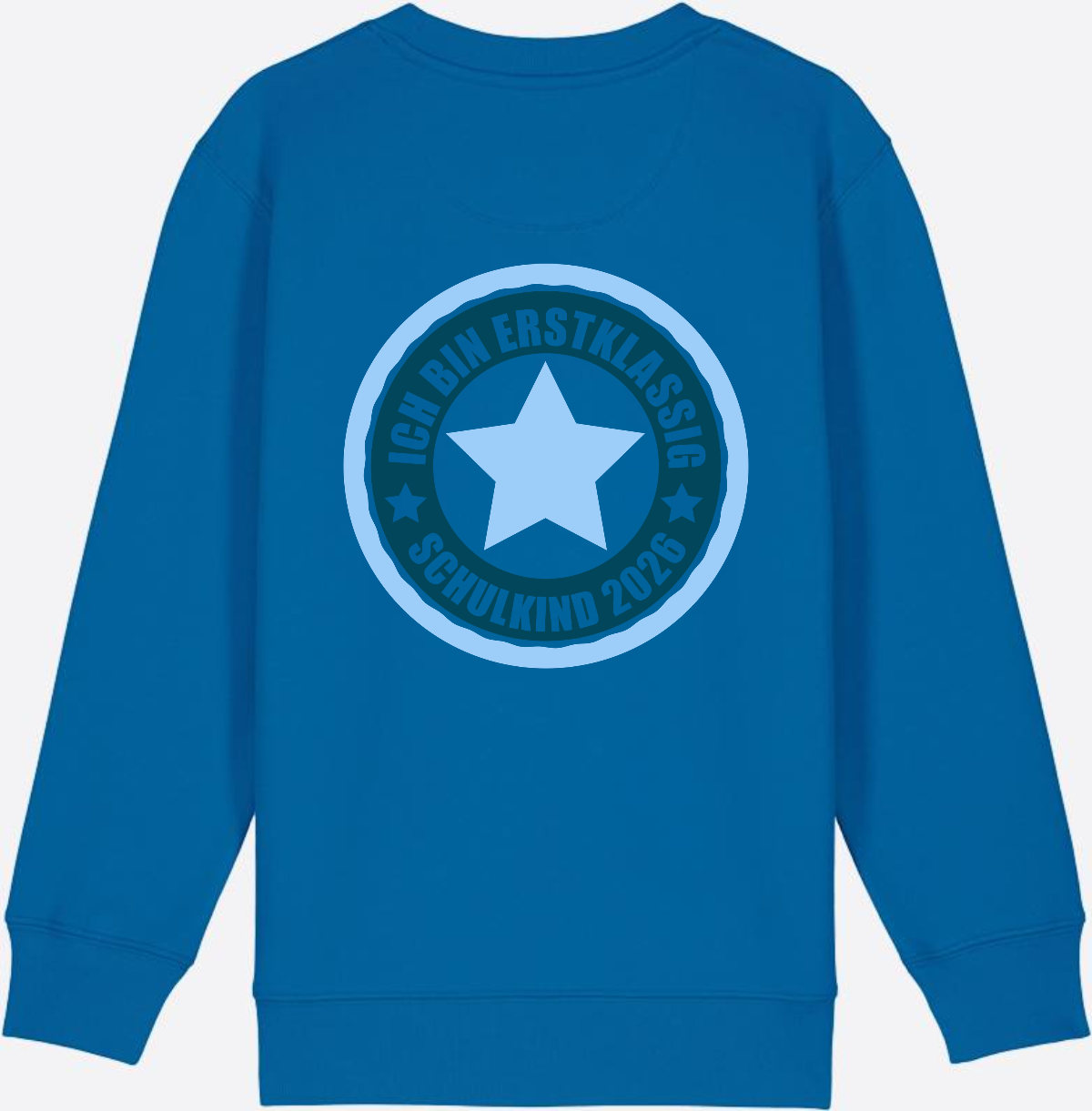 Kinder Sweatshirt Ich bin erstklassig – Schulkind 2026 - Royal Blue