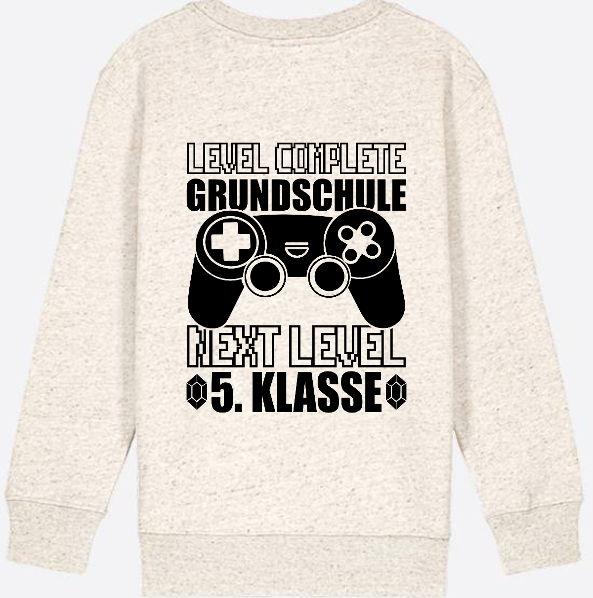 Kinder Sweatshirt Level Complete – Next Level 5. Klasse - Natural Raw