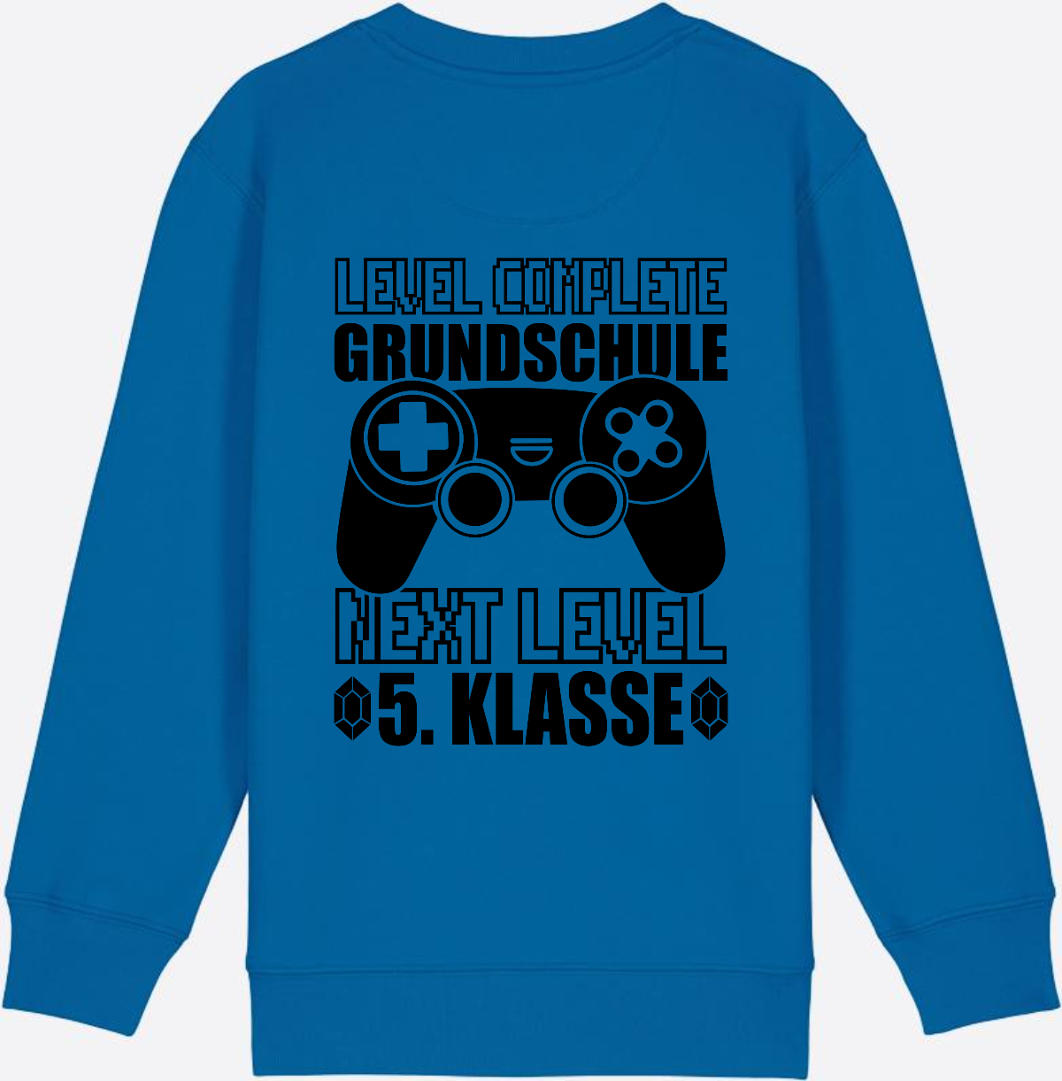 Kinder Sweatshirt Level Complete – Next Level 5. Klasse - Royal Blue