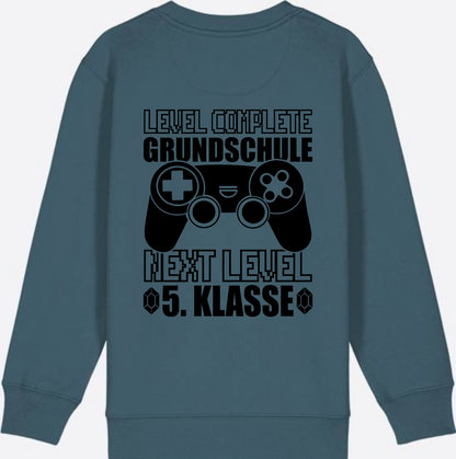 Kinder Sweatshirt Level Complete – Next Level 5. Klasse - Stargazer