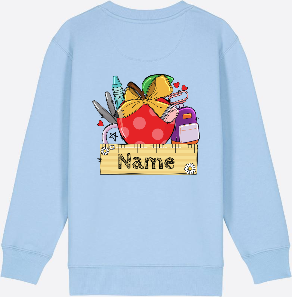 Kinder Sweatshirt zur Einschulung – Personalisiert mit Namen - Blue Soul