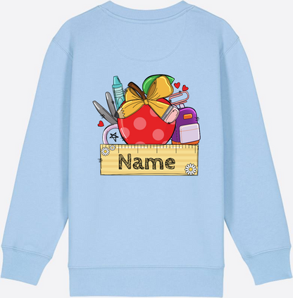 Kinder Sweatshirt zur Einschulung – Personalisiert mit Namen - Blue Soul