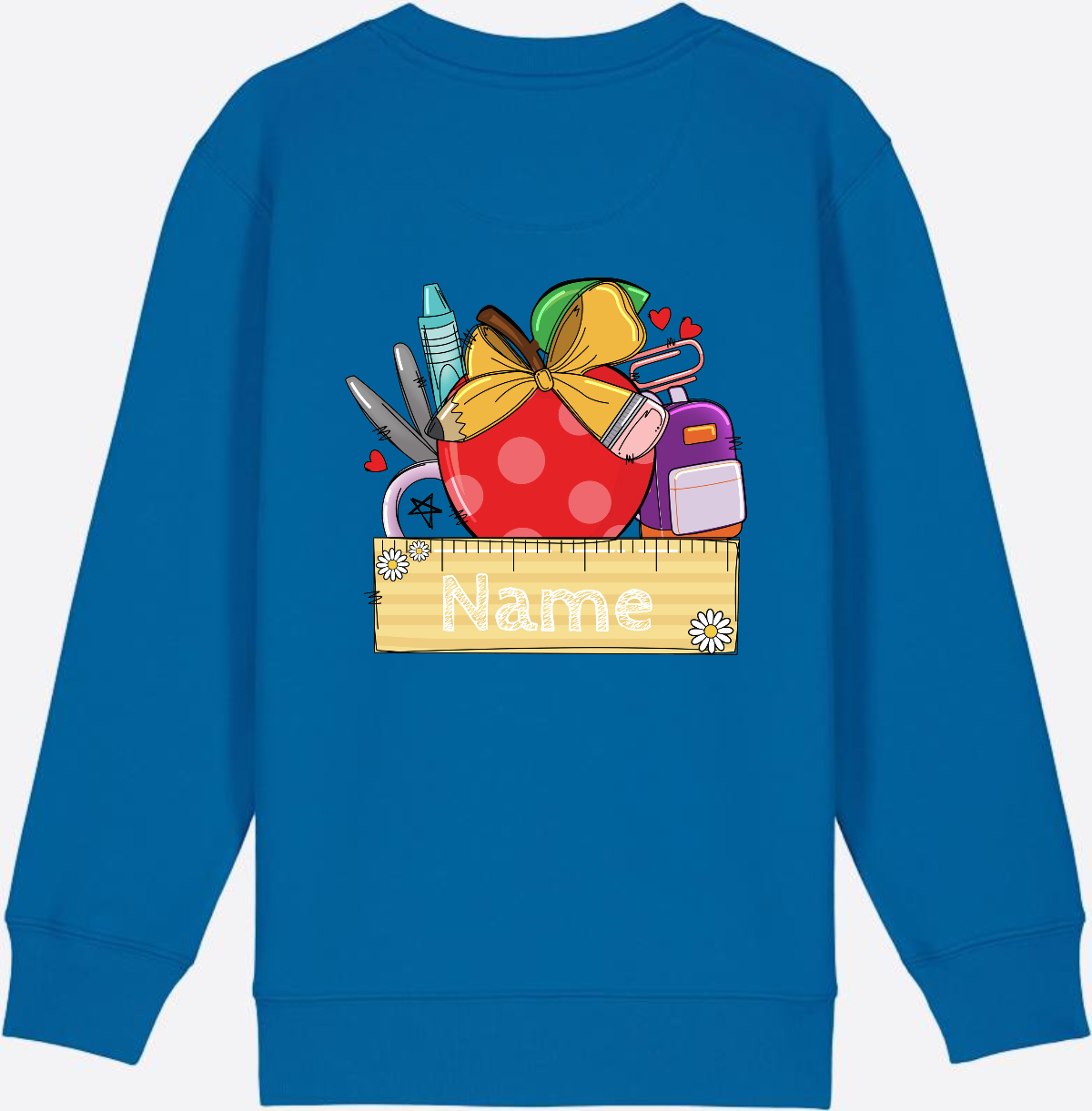 Kinder Sweatshirt zur Einschulung – Personalisiert mit Namen - Royal Blue