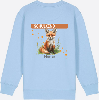 Kinder Sweatshirt zur Einschulung – Personalisiert mit Namen - Blue Soul