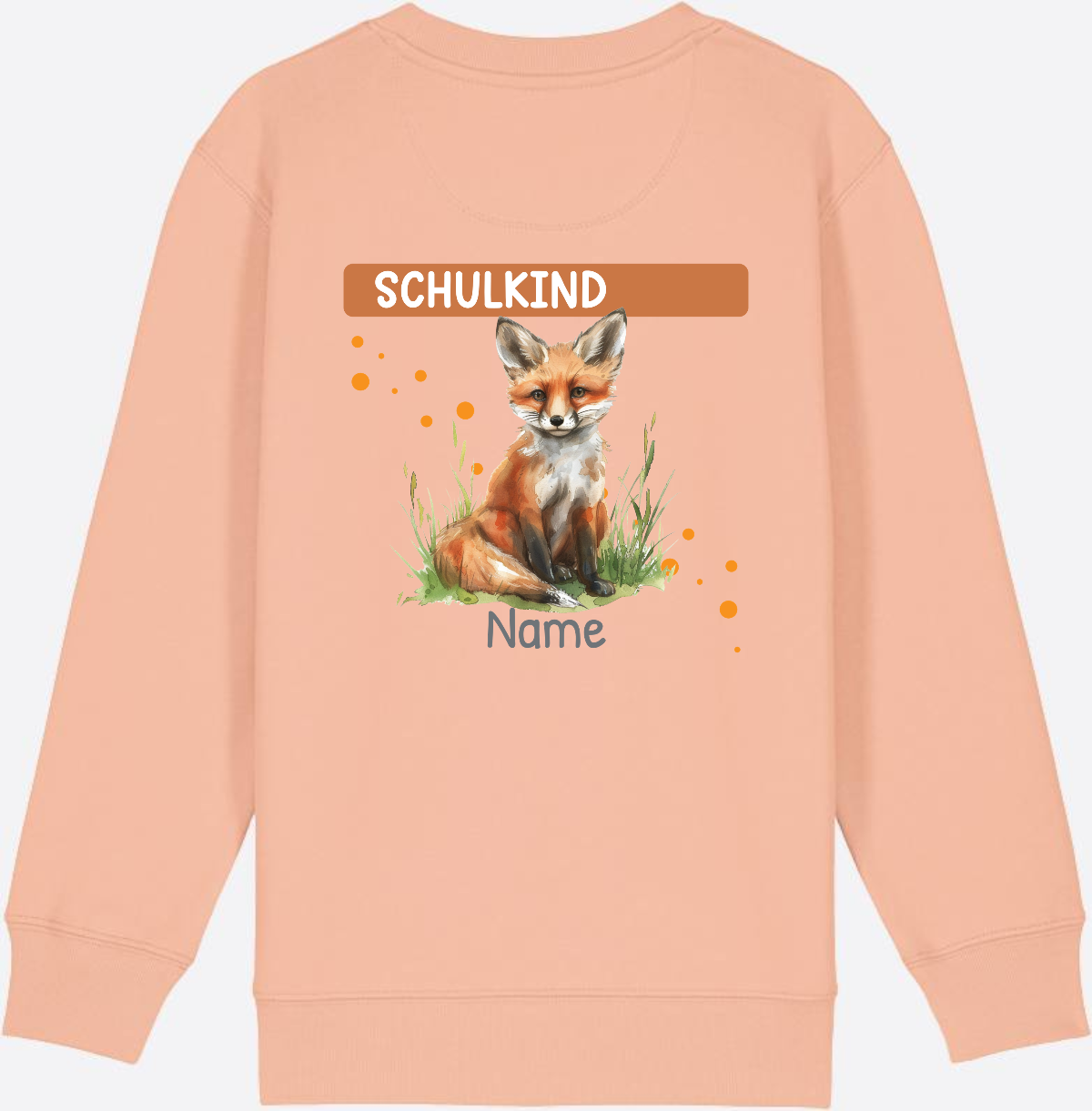 Kinder Sweatshirt zur Einschulung – Personalisiert mit Namen - Fraiche Peche
