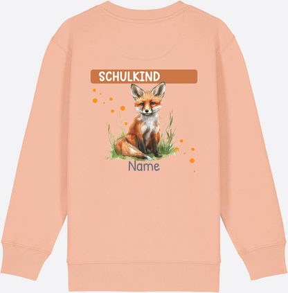 Kinder Sweatshirt zur Einschulung – Personalisiert mit Namen - Fraiche Peche