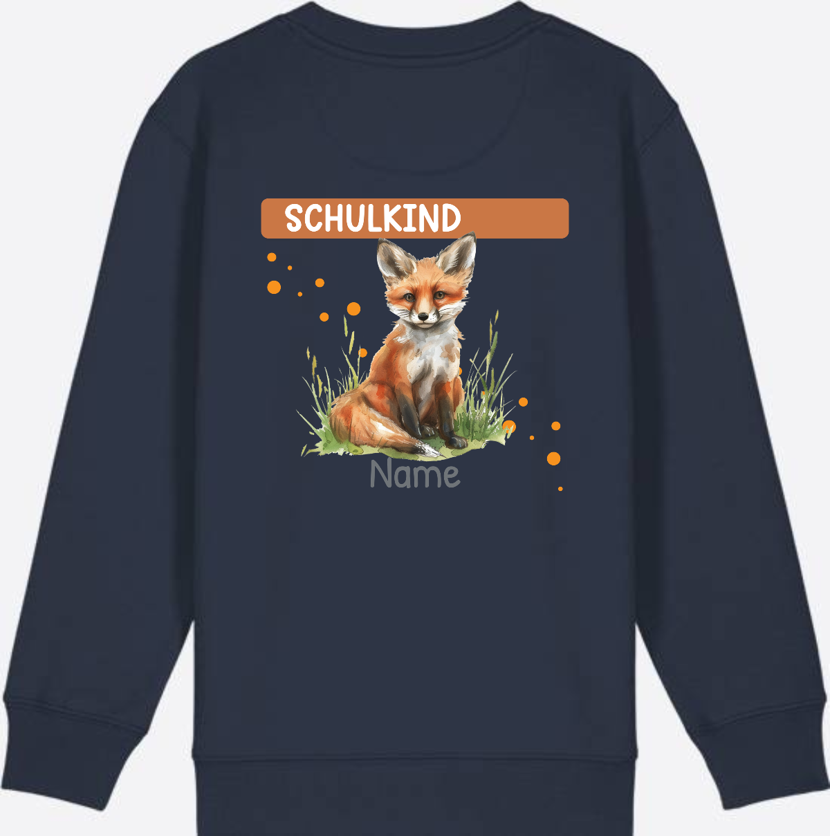 Kinder Sweatshirt zur Einschulung – Personalisiert mit Namen - French Navy