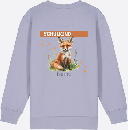Kinder Sweatshirt zur Einschulung – Personalisiert mit Namen - Lavender