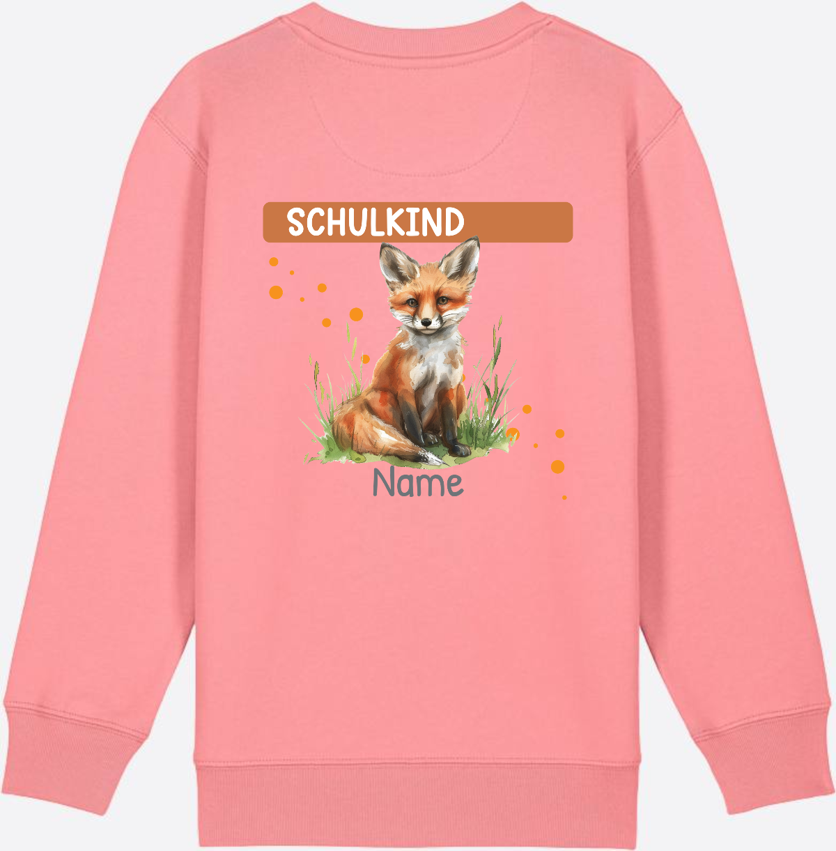 Kinder Sweatshirt zur Einschulung – Personalisiert mit Namen - Pink Joy
