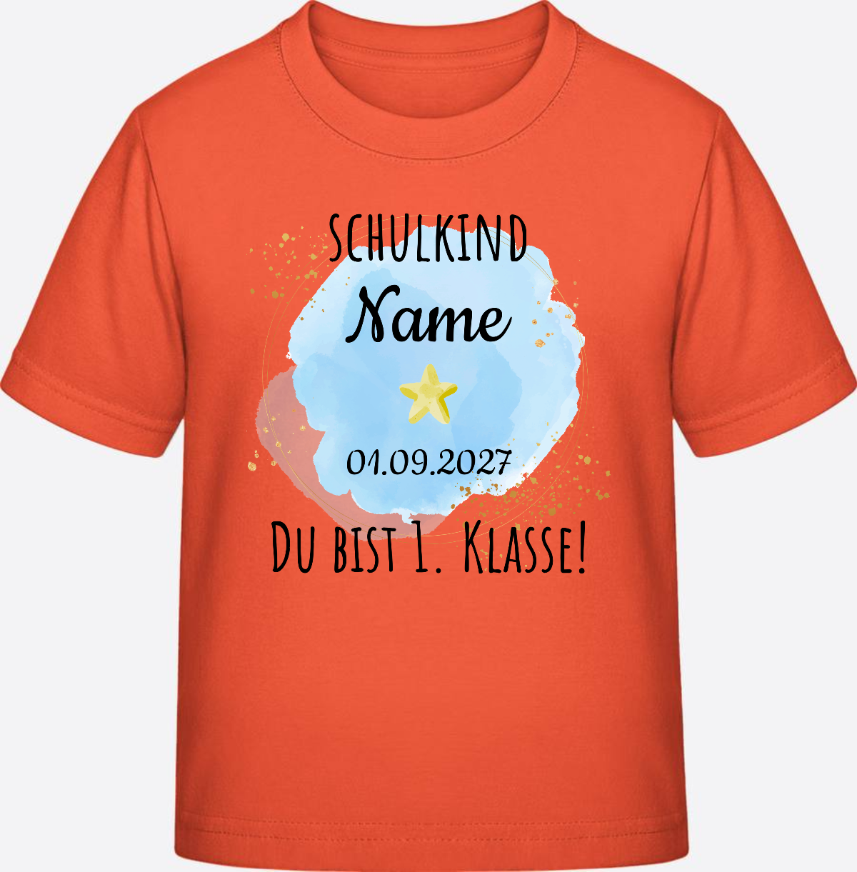 Kinder T-Shirt Schulkind: Du bist erste Klasse – Personalisiert - Fiesta