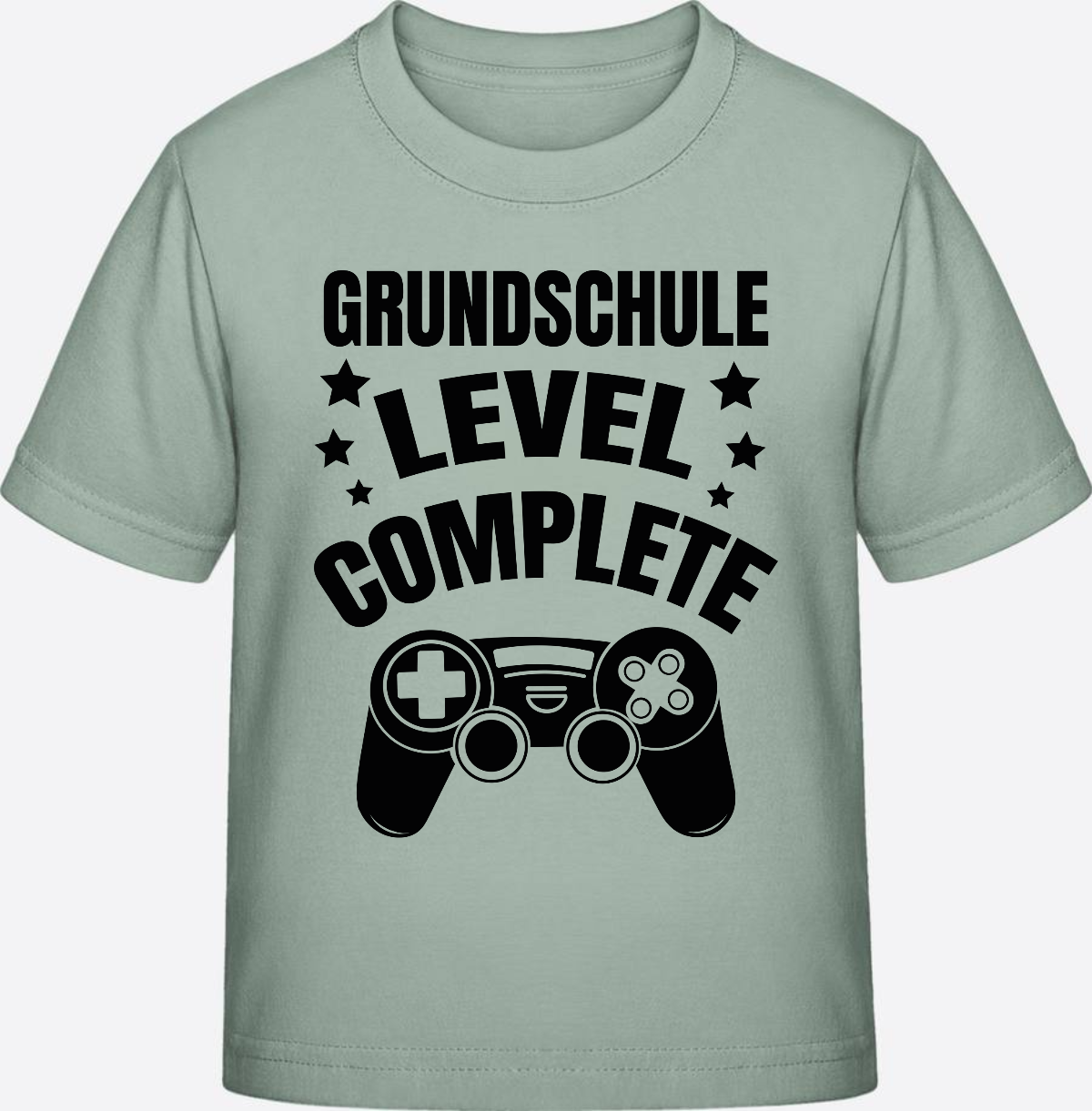 Kinder T-Shirt zur Einschulung: Grundschule Level Complete - Aloe