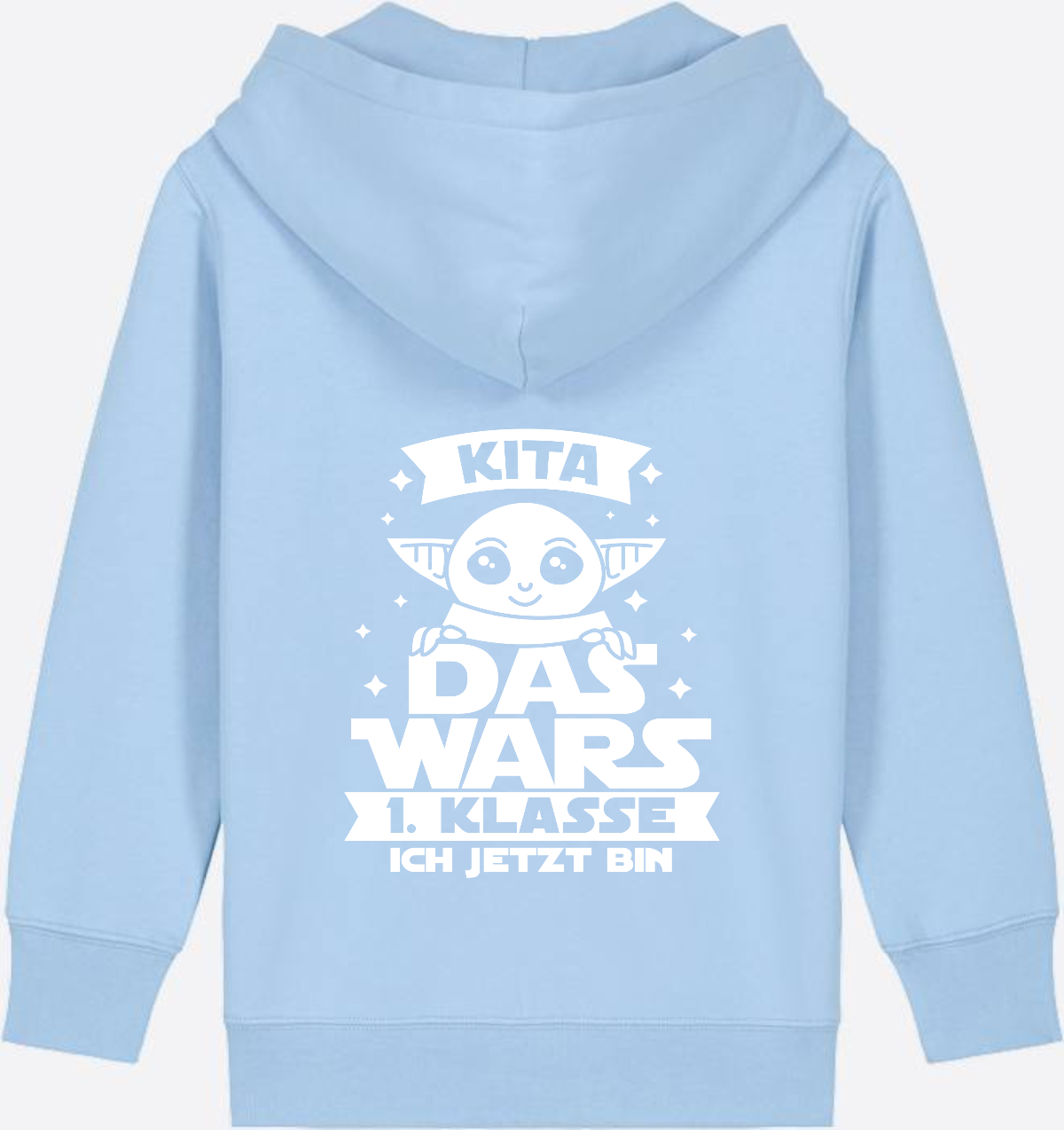 Kinder Zip-Hoodie Einschulung: Kita Das Wars - 1. Klasse - Blue Soul