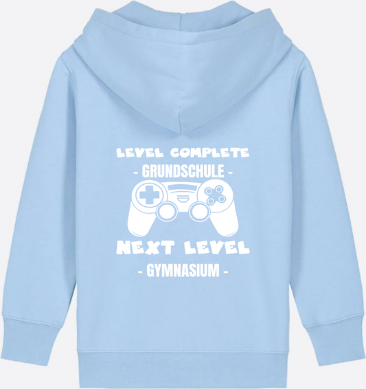 Kinder Zip-Hoodie Next Level Gymnasium – Personalisiert - Blue Soul