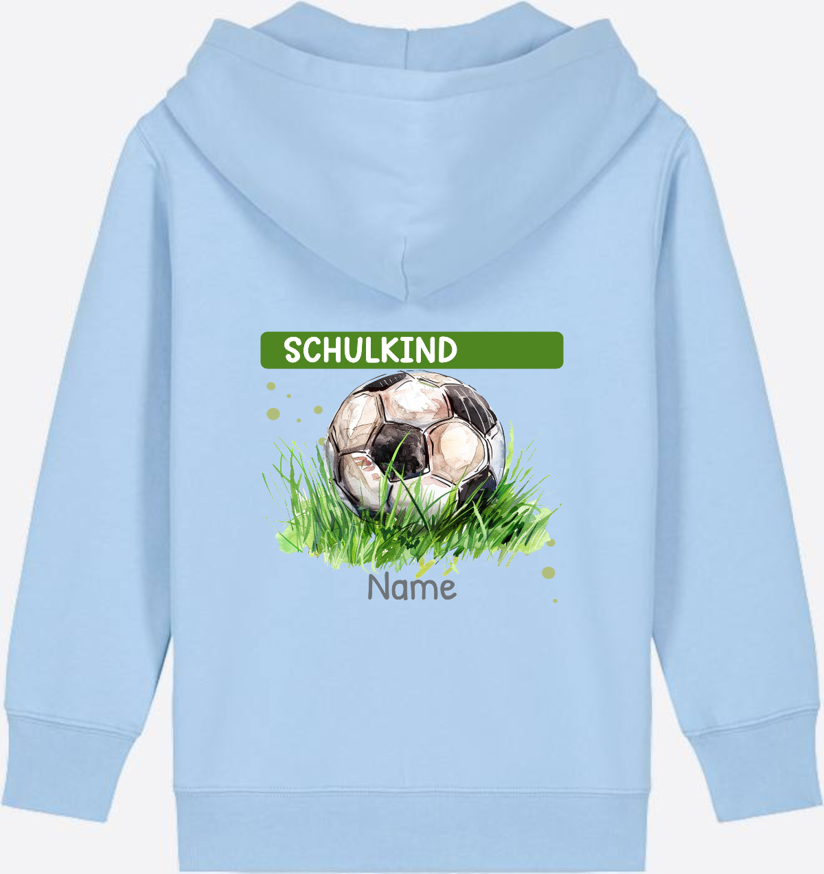 Kinder Zip-Hoodie zur Einschulung – Geschenk mit Namen - Blue Soul