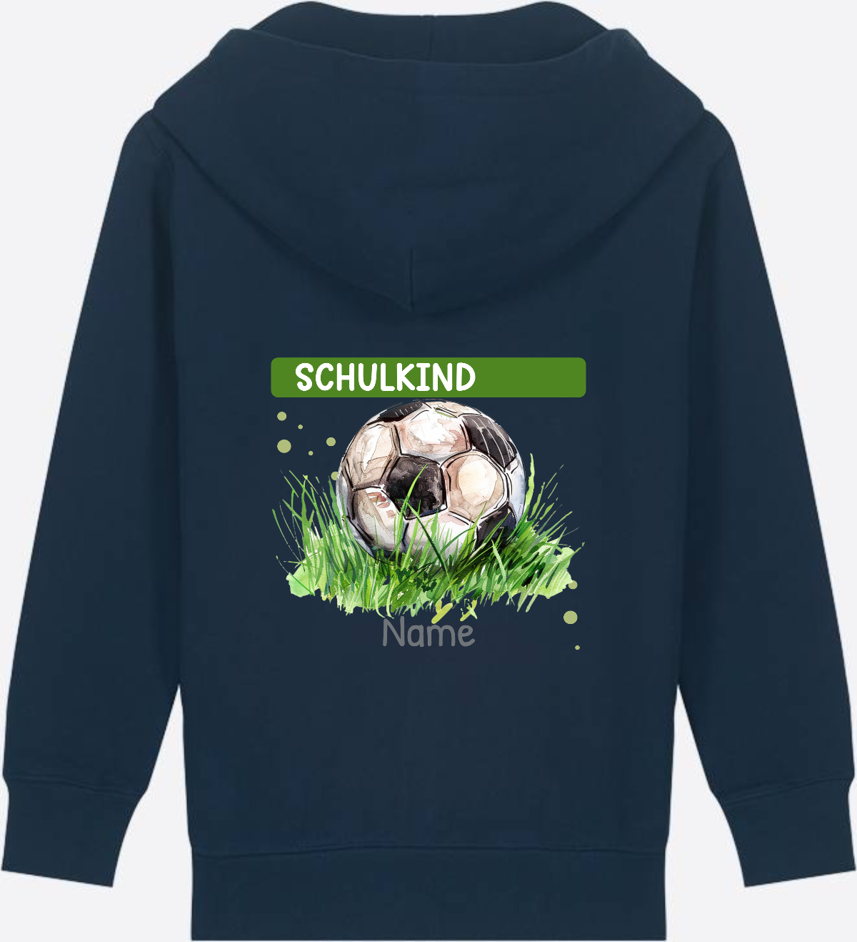 Kinder Zip-Hoodie zur Einschulung – Geschenk mit Namen - French Navy