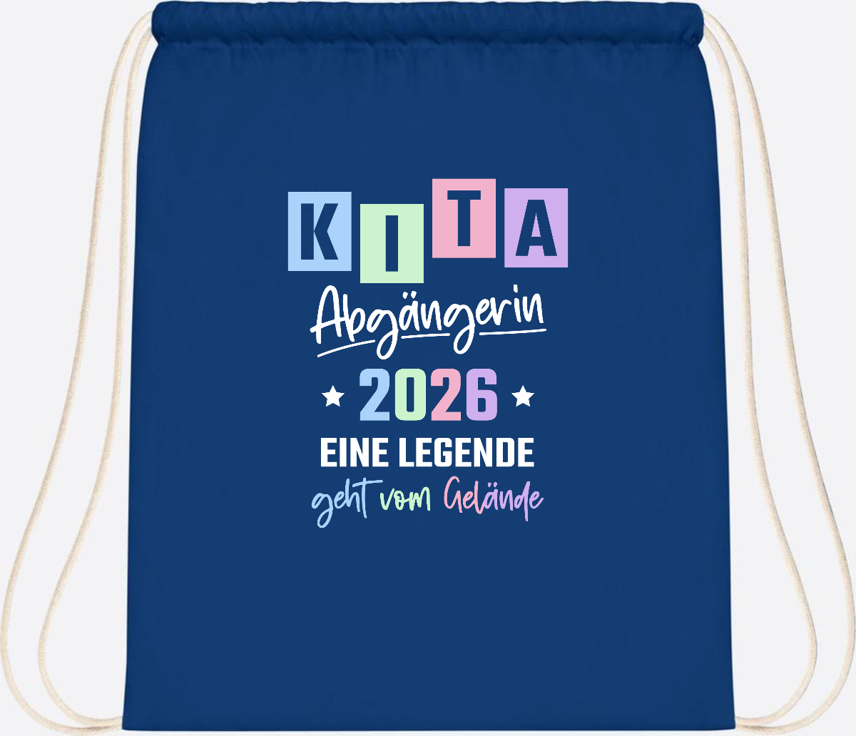 Kita Abgängerin 2026 Turnbeutel – Eine Legende geht - Bright Royal