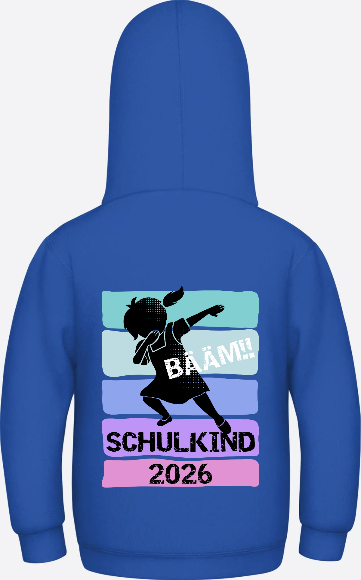 Mädchen Hoodie Schulkind 2026 Bääm! – Geschenk Einschulung - Royal Blue
