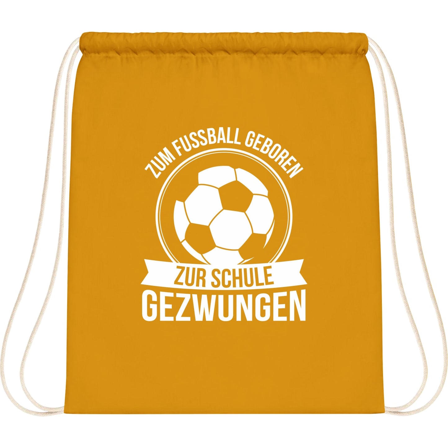 Turnbeutel Einschulung Fußball – Zum Fußball geboren zur Schule gezwungen