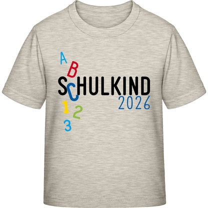 Kinder T-Shirt Einschulung ABC Schulkind 2026 – Schulstart-Geschenk