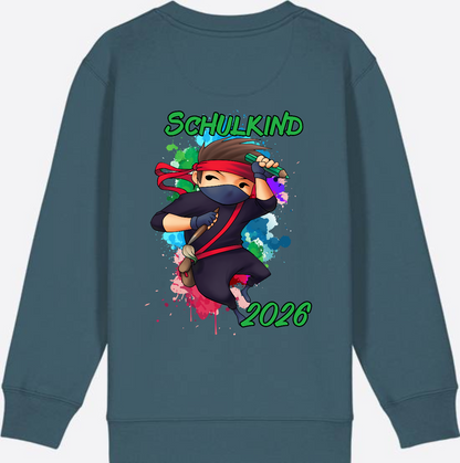 Ninja Sweatshirt zur Einschulung 2026 – Personalisiert mit Namen - Stargazer