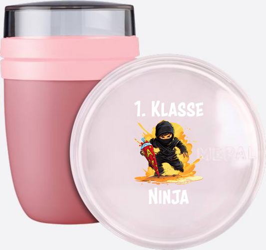 Ninja Tasse zur Einschulung – Personalisiert für Schulkinder - Vivid Mauve