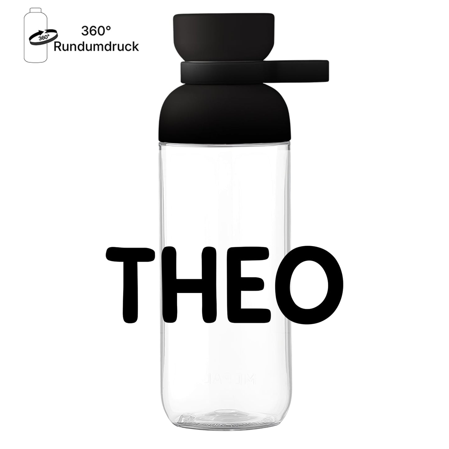 Trinkflasche Einschulung mit Namen "Theo" – Mepal Ellipse 500 ml