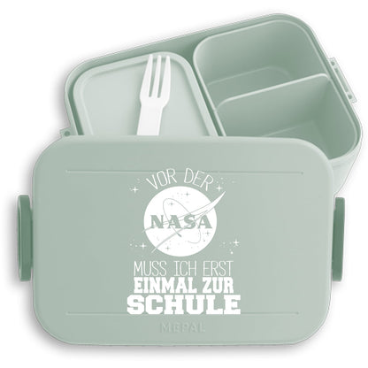 Brotdose Einschulung NASA – Mepal Bento Lunchbox "Vor der NASA muss ich erst einmal zur Schule"