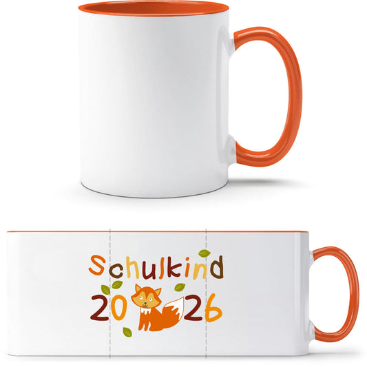 Tasse Einschulung Fuchs – Schulkind 2026 Geschenk